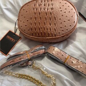 Diophy Women's Elegant Tan Crossbody Bag